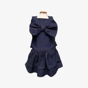 Vestido Denim Bow