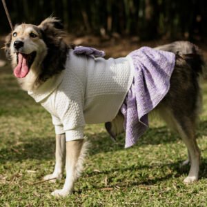 Vestido Tweed Bow